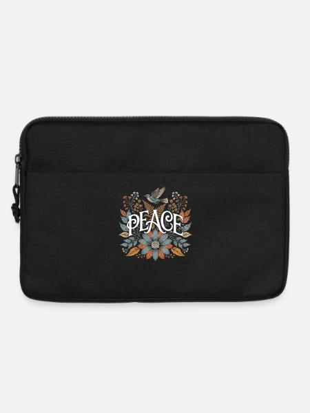 Peace Natur Symbol für Ruhe und Harmonie Liebhaber - Laptoptasche 13" - Schwarz