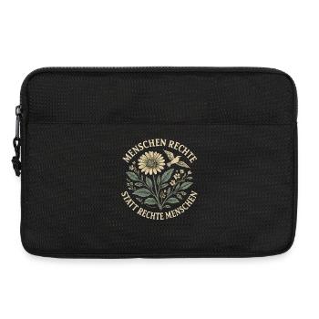 Menschenrechte Shirt Sticker für Demokratie Fans - Laptoptasche 13" - Schwarz - Vorne
