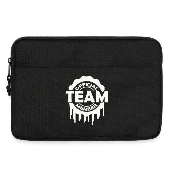 official_team_member - Sacoche pour ordinateur portable 13 pouces - noir - Devant