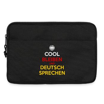 Cool Bleiben und Deutsch Sprechen - Laptop bag 13" - black - Front