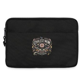Coolest Mom Floral Vintage Gift Mom Floral - Laptop bag 13" - black - Front