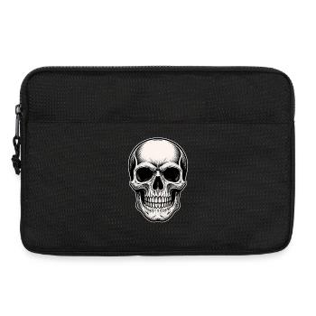 Skull Motif for Rock and Biker Fans Skull - Laptop bag 13" - black - Front