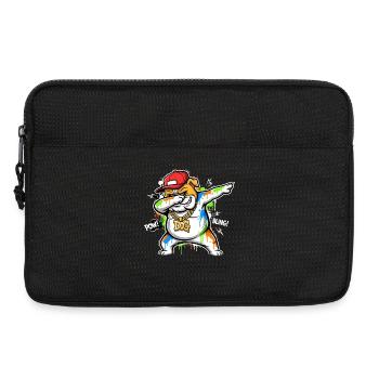 Cool Dog Dab Pose for Dog Lovers Hip Hop - Laptop bag 13" - black - Front