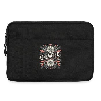 One World Floral Vintage Peace Festival Outfit - Laptoptasche 13" - Schwarz - Vorne