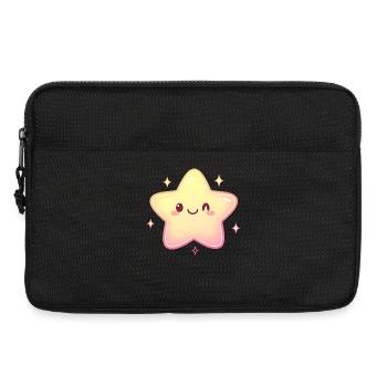 Süßer Stern Motiv für Kinder Kawaii Cartton Fans - Laptoptasche 13" - Schwarz - Vorne
