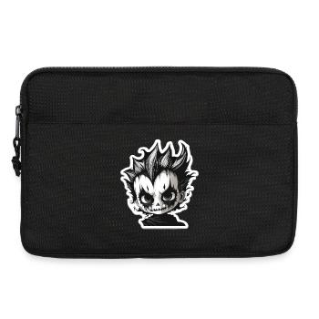 Spiky Skull Chibi - Laptop bag 13" - black - Front