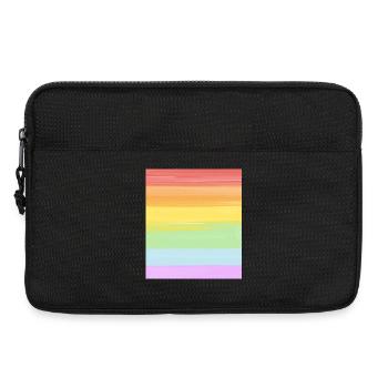 Pastel Rainbow Gradient LGBTQ Pride - Laptoptasche 13" - Schwarz - Vorne