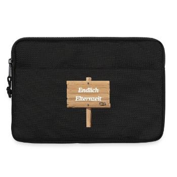 Endlich Elternzeit - Laptoptasche 13" - Schwarz - Vorne