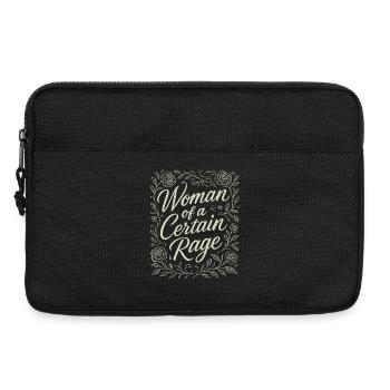 Woman of a Certain Rage Floral Roses Design - Laptop bag 13" - black - Front