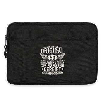 50. Geburtstag 50 Jahre Vintage Retro Geschenk  - Laptoptasche 13" - Schwarz - Vorne