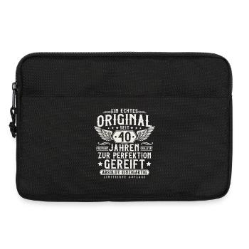 40 Geburtstag 40 Jahre Vintage Retro Geschenk  - Laptoptasche 13" - Schwarz - Vorne