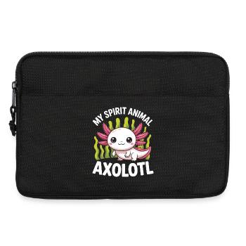Axolotl Spirit: Cute Undersea - Laptop bag 13" - black - Front