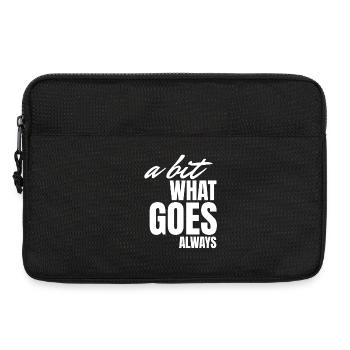 A bisserl wos gäht oiwei. - Laptoptasche 13" - Schwarz - Vorne