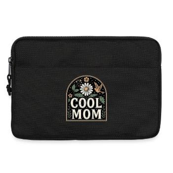 Cool Mom Flowers Vintage Design - Sacoche pour ordinateur portable 13 pouces - noir - Devant