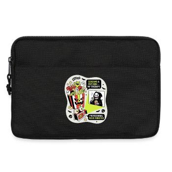 Popcorn Monster Therapie - Laptoptasche 13" - Schwarz - Vorne