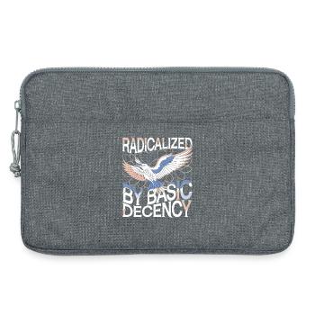 Radicalized by Basic Decency Statement Kunst - Laptoptasche 13" - Grau meliert - Vorne