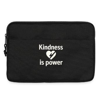 La compassion est le pouvoir du fragment du cœur - Sacoche pour ordinateur portable 13 pouces - noir - Devant