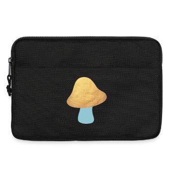 Mushroom Gold Forest Lucky Symbol Lucky Mushroom Nature Organic - Laptop bag 13" - black - Front