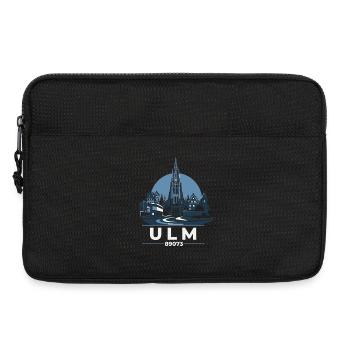 Ulm Skyline Silhouette mit Münster - Laptoptasche 13" - Schwarz - Vorne