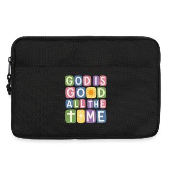 Dieu est bon en tout temps Foi rétro - Sacoche pour ordinateur portable 13 pouces - noir - Devant