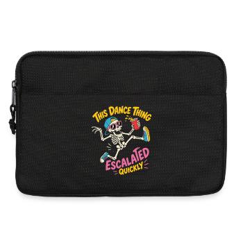 Dancing Skeleton Escalated Quickly Party - Laptop bag 13" - black - Front