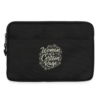 Cool statement motif for feminists & fans - Laptop bag 13" - black - Front