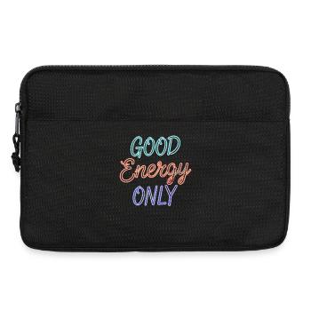 Graphique Good Energy, uniquement dans un style néon rétro - Sacoche pour ordinateur portable 13 pouces - noir - Devant