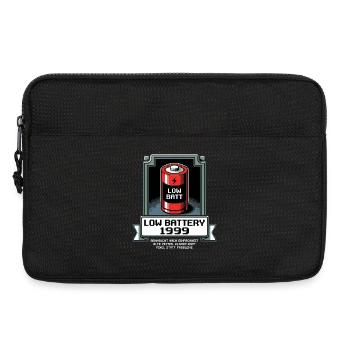 Low Battery Alte Zeiten - Laptoptasche 13" - Schwarz - Vorne