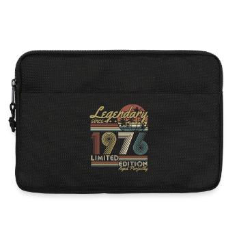 1976 Jahrgang Geburtstag Vintage Retro Geschenk - Laptoptasche 13" - Schwarz - Vorne