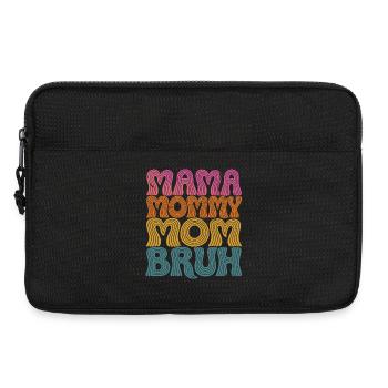 Mama Mommy Mom Bruh Retro Design - Laptoptasche 13" - Schwarz - Vorne