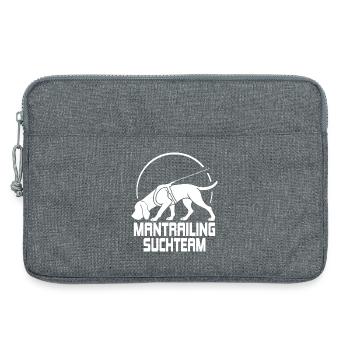 Équipe de recherche de chasseurs de chasse Bloodhound Dogs Wilsigns - Sacoche pour ordinateur portable 13 pouces - gris chiné - Devant