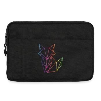 Fuchs Linien Geometrie modernes Motiv  - Laptoptasche 13" - Schwarz - Vorne