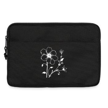 Blumenranke Blume Blüte Geschenk Mutter Muttertag - Laptoptasche 13" - Schwarz - Vorne