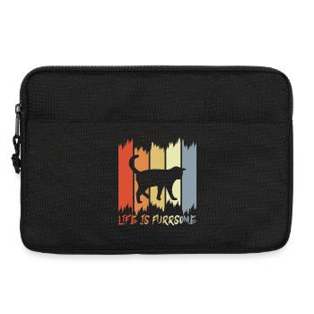 Cats Wit - Laptop bag 13" - black - Front