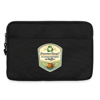 Kaffee als Erneuerbare Energie - Laptoptasche 13" - Schwarz - Vorne