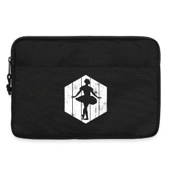 Ballet Girl Drawing - Laptop bag 13" - black - Front