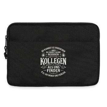 Abschiedsgeschenk Kollegen Jobwechsel - Laptoptasche 13" - Schwarz - Vorne