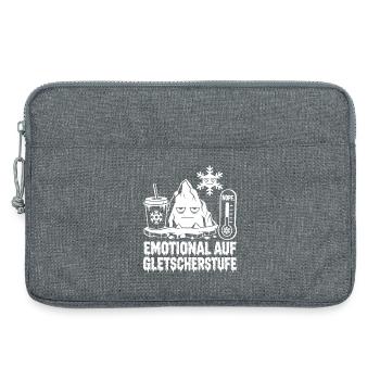 Emotional Auf Gletscherstufe - Laptoptasche 13" - Grau meliert - Vorne