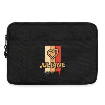 Geschenkidee Juliane - Laptoptasche 13" - Schwarz - Vorne
