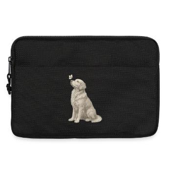 Golden Retriever Geschenk für Hundefans - Laptoptasche 13" - Schwarz - Vorne