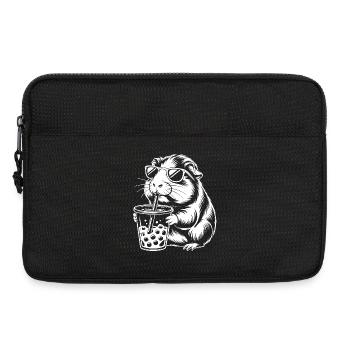 Meerschweinchen mit Sonnenbrille - Laptoptasche 13" - Schwarz - Vorne