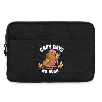 Journées de capy sans précipitation Capybara - Sacoche pour ordinateur portable 13 pouces - noir - Devant