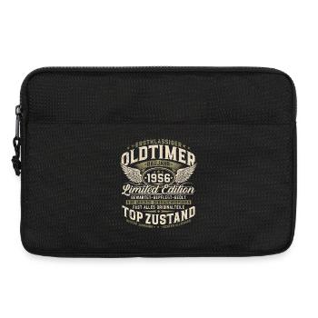Oldtimer Baujahr 1956 Jahrgang Geburtstag Geschenk - Laptoptasche 13" - Schwarz - Vorne