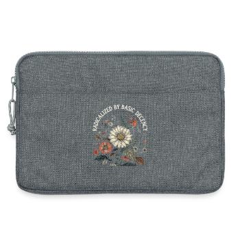 Radicalized By Basic Decency Retro Shirt - Laptoptasche 13" - Grau meliert - Vorne