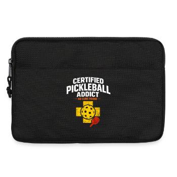 Insigne d’accro au pickleball - Sacoche pour ordinateur portable 13 pouces - noir - Devant