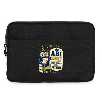 Abi 2027, klug genug zum Feiern. - Laptoptasche 13" - Schwarz - Vorne