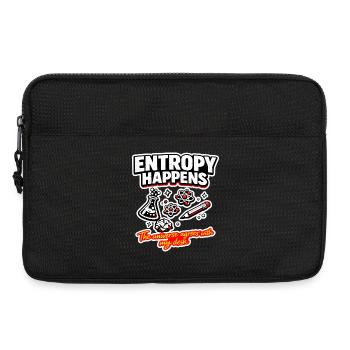 Entropie passiert am Schreibtisch - Laptoptasche 13" - Schwarz - Vorne