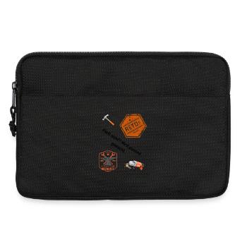 Schlosser Shirt: Passt nicht? Wird passend gemacht - Laptoptasche 13" - Schwarz - Vorne