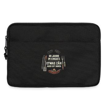 Grillmeister 30. Geburtstag - Geschenk für Männer - Laptoptasche 13" - Schwarz - Vorne