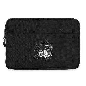 IT-Chaos im Büro: Coffee Break Geschenk - Laptoptasche 13" - Schwarz - Vorne